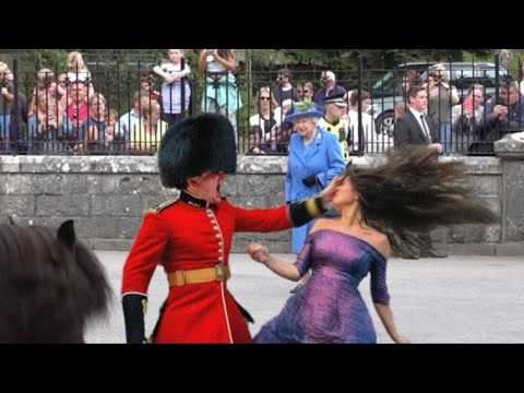 When the Royal Guards Lose Control Over Tourists!