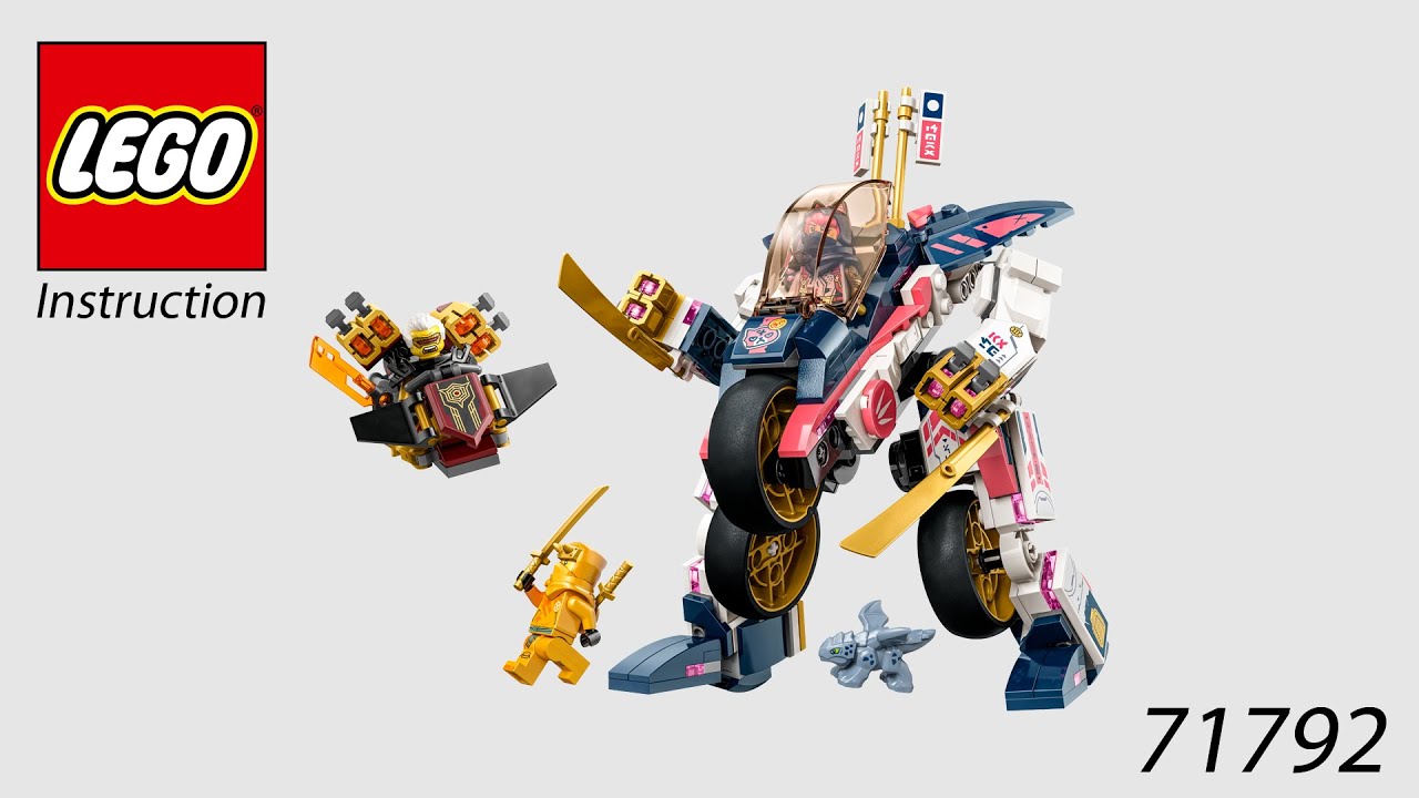 LEGO Instruction - NINJAGO - 71792 - Sora's Transforming Mech Bike