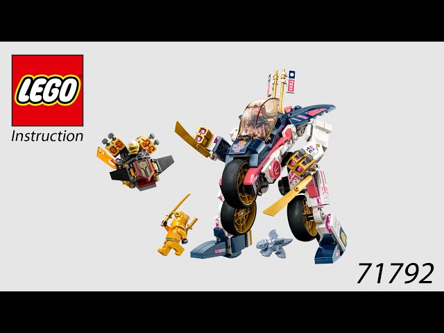 LEGO Instruction - NINJAGO - 71792 - Sora's Transforming Mech Bike