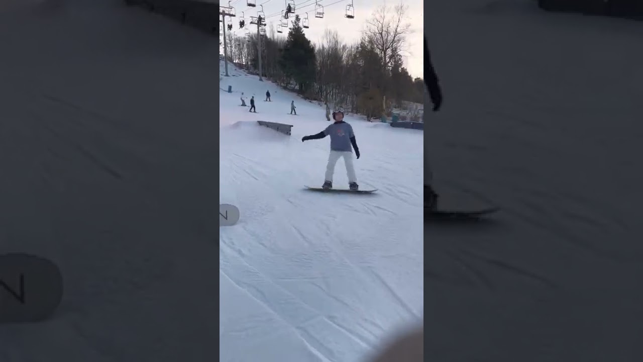 Jan 2022 Madison snowboarding…Blue Mountain Poconos PA. She’s slowly getting better.
