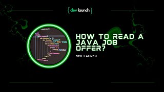 How to read a Java job description?
