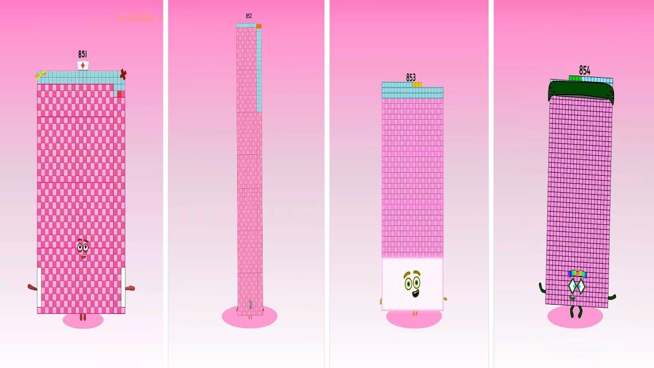 WoW! It's Numberblocks 851, 852, 853 and 854 | Best Sprunki Compilation 