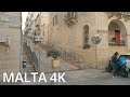 Malta bus ride mellieha main street triq ilkbira saturday morning in january   n001 4k