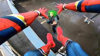 SPIDERMAN vs JOKER  Real Life Parkour POV