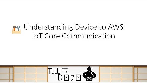AWS Tutorials - Understanding Device to AWS IoT Core Communication
