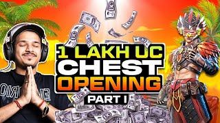 100000 UC CRATE OPENING (PART 1)  || MOST LUCKY CRATE OPENING IN PUBG MOBILE || JUMBO GIVEAWAY ||