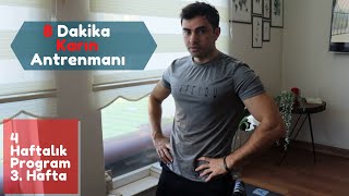 Evde 8 Dakikalık Karın Antrenmanı 4 Haftalık Program 3. Hafta Cem Coduroglu