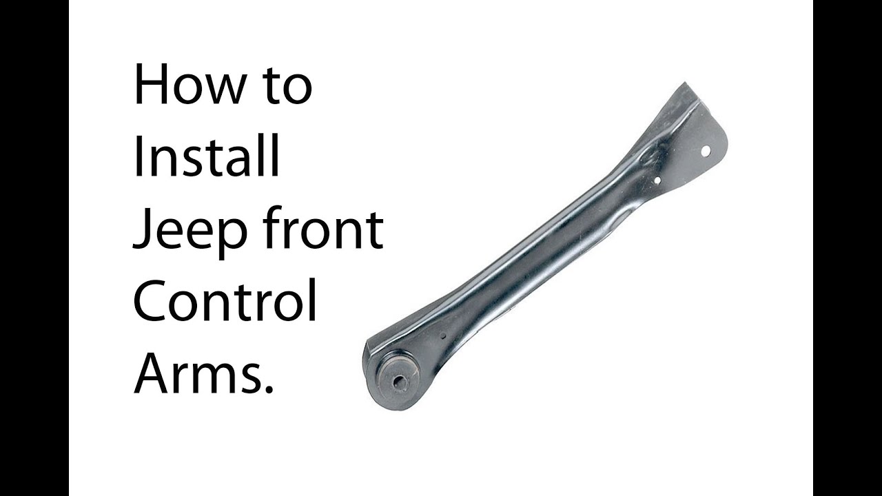 How to remove front control front arms on a Jeep - YouTube