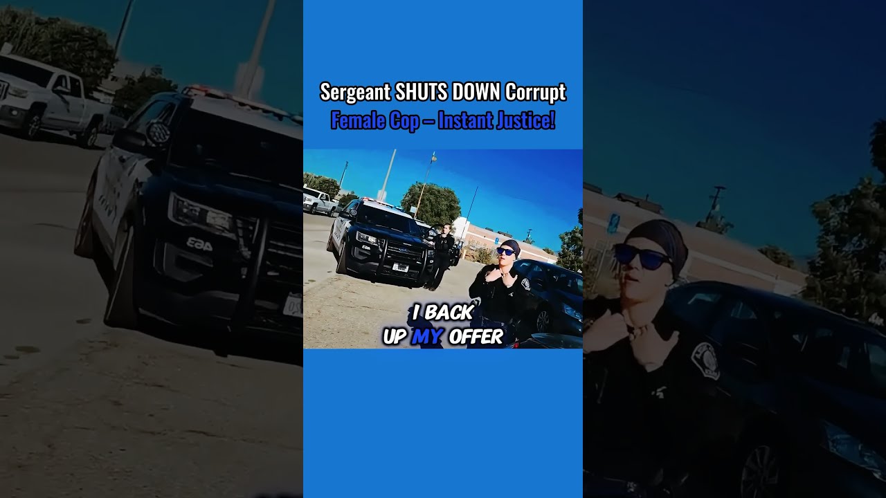 Sergeant SHUTS DOWN Corrupt Female Cop Instant Justice First Amendment Audit
