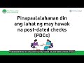 PCHC implementation of the new check design and specifications.