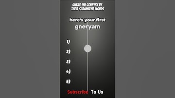 Guess the counrty by their scrambled name in 60 seconds? #guess #country #shorts #geography