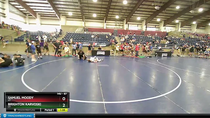 87 Lbs 3rd Place Match - Samuel Moody, UT Vs Brigh...