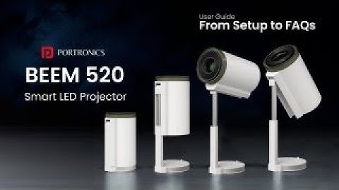 Portronics Beem 520 | Smart Projector with Built-in Apps, Wi-Fi, Bluetooth & HD Display!