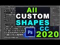 How to Find All Custom Shapes for Photoshop CC 2020 | Get Back All Custom Shapes