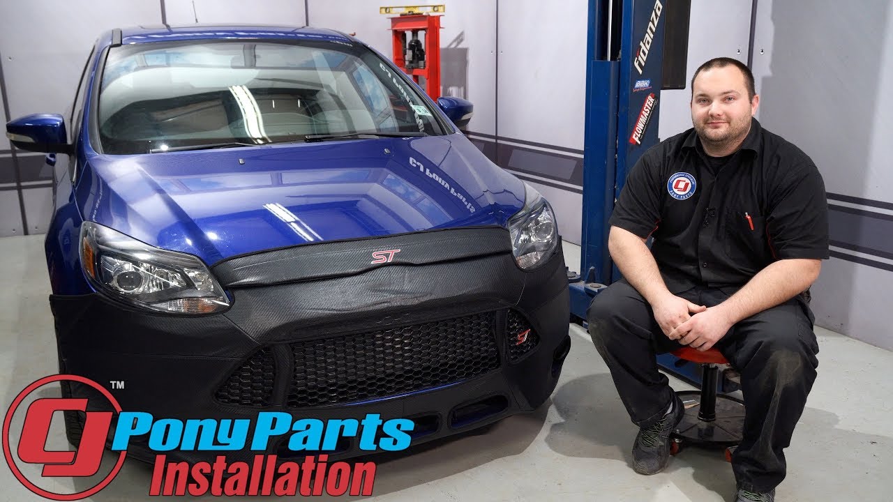 Colgan Custom Carbon Fiber Cover w/o Plate Hole Install Gives your 2015-18 Focus ST Stylish Coverage