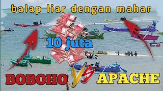 balap sampan liar super seru di dusun ujung