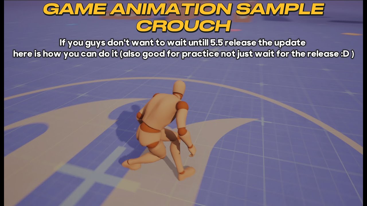 Game Animation Sample UE 5.4 | Crouching before the 5.5 release - YouTube