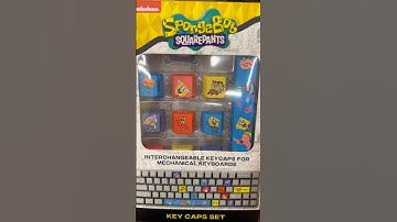 Spongebob SquarePants keycaps set at Five Below, Utah #foryou #keycap #keyboard #spongebob #fyp