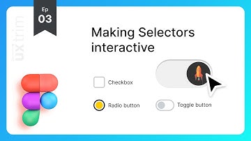 How to create Toggle, Chechbox & Radio button in Figma | #uxtrim