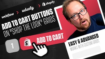 How to add "Add to Cart" Buttons to "SHOP THE LOOK" grids  - Udesly 3.0 - Webflow to Shopify Theme
