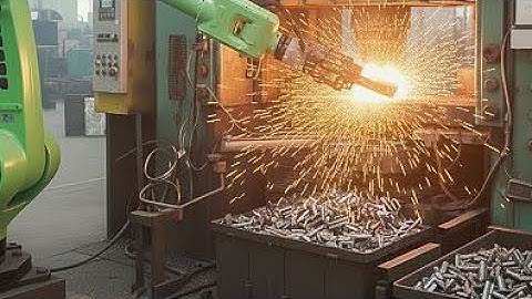Automatic Hot Forging Process | Robotic Arm Forging Machine | Factory Process