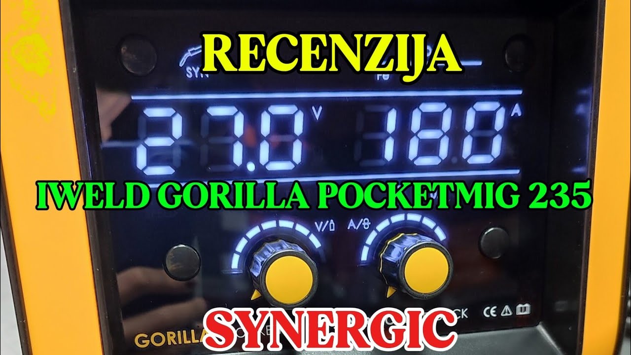 KAKAV JE APARAT IWELD GORILLA POCKETMIG 235 SYNERGIC I TEST ZAVARIVANJA!