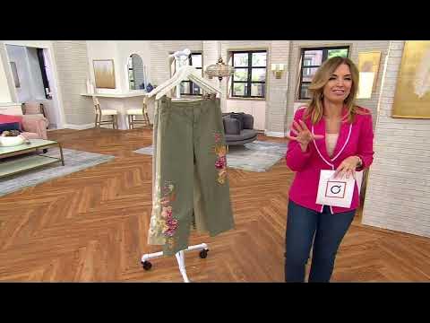 Driftwood Jeans Utility Boyfriend Crop Pant on QVC - YouTube