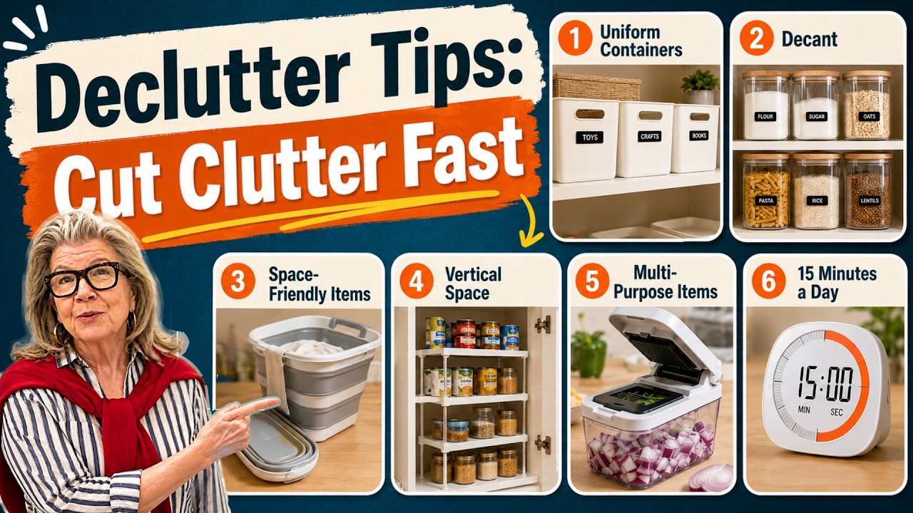 6 Declutter Tips: Cut Clutter Fast