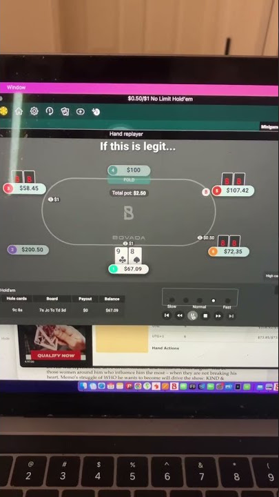 ONLINE POKER IS A SCAM! #poker #bovada #scam #rigged #YesIWouldveFloppedaStraight