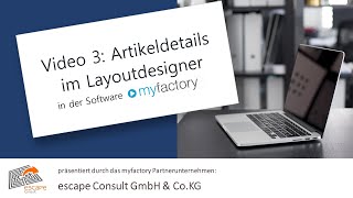 Webshop in myfactory (Highrise Template): Artikeldetails im Layoutdesigner