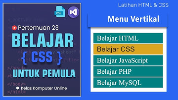Tutorial Membuat Menu Website Keren dengan HTML & CSS 🎨 | Langkah Mudah & Tips Pemula!