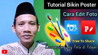 Cara Membuat Poster di Photo Editor 📱 Cara Mengedit Foto di Photo Editor 📱 Tutorial Phonto Editor screenshot 2