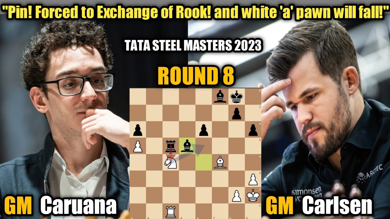 Tata Steel Chess 8: Carlsen beats Caruana