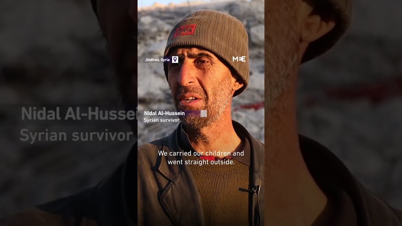 Syrian survivor recounts earthquake