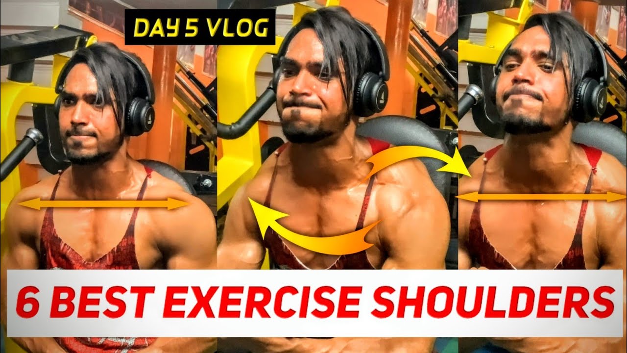 TOP 6 🔥 SHREDD 😱 BEST EXERCISE 🏋️‍♀️ FOR SHOULDERS 😈 || DAY 5 VLOG || SHREDD WORKOUT || CHALLENGING