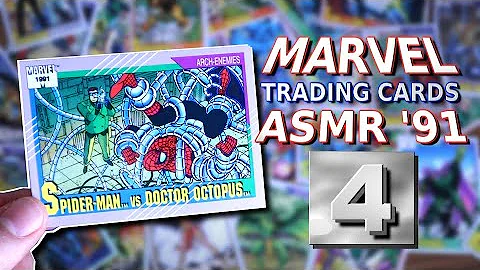 ASMR - MARVEL TRADING CARDS, 1991 SET, Part 4 - Whispering, Mouth Sounds, Ralaxing