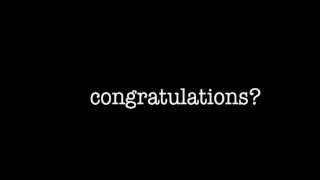 Congratulations - Comparison Promo Congrats On Promo