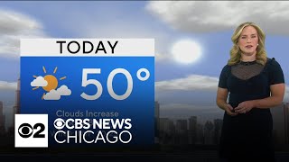 Cooler, breezy in Chicago with increasing clouds