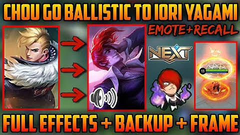 CHOU GO BALLISTIC TO IORI WITH SOUND | FULL EFFECTS + ALL PATCH |  EMOTE AND FIRECROWN RECALL NO BAN