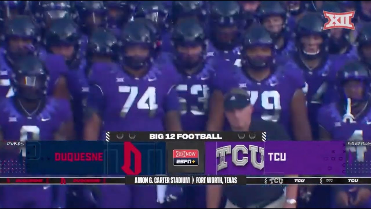 Duquesne vs TCU Football Highlights