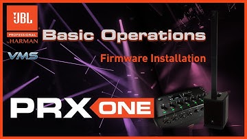 JBL PRX ONE Column PA | Updating the Firmware