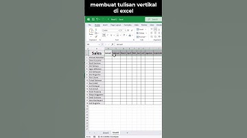 CARA MEMBUAT TULISAN VERTIKAL DI EXCEL #shorts #excel #exceltips