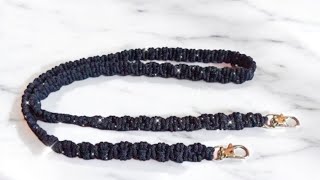 🥰மேக்கரமே ஸ்லிங் பேக் கைப்பிடி /Macrame sling  strape  tutorial  tamil  for beginners