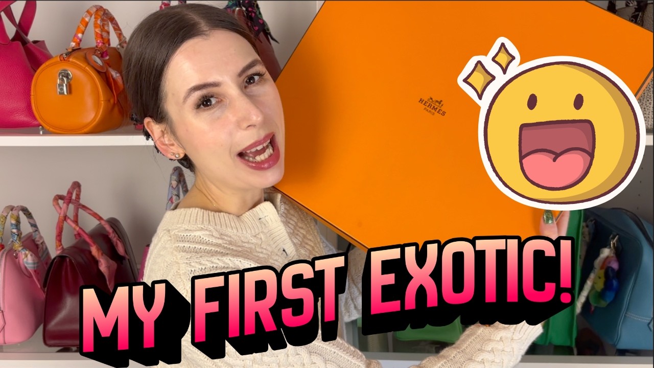 UNBOXING MY FIRST EXOTIC HERMES BAG EVER! (it's vintage!) Hermes