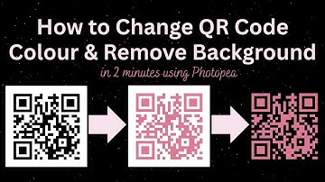 How to Change QR Code Colour & Remove Background in Photopea (Quick Tutorial)