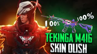 🤩PUBG MOBILE TEKINGA M416 SKIN OLISH🔥 // TEKINGA SKIN OLISH😱