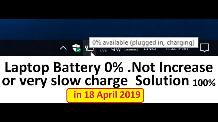 Laptop Battery 0% | laptop battery not charging | Not Increase or very slow charge  Solution 100%