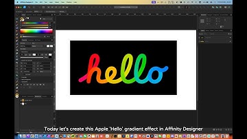 How to Create a Colorful Gradient Along Curve in Affinity Designer