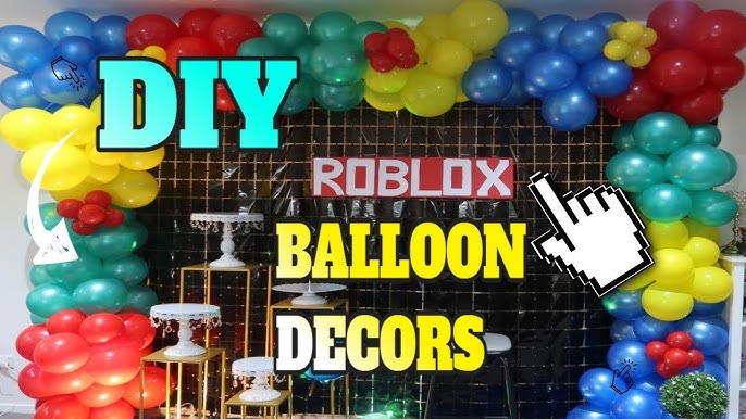 Roblox Theme Garland  Balloons, Custom balloons, Balloon garland