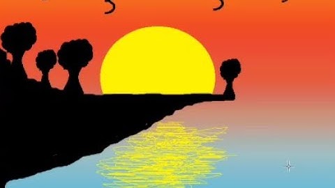 how to draw in computer|scenery drawing |ms paint tutorial @littlestarkidchannel